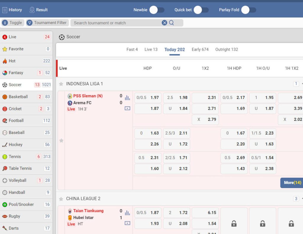 8k8 Sportbooks betting page